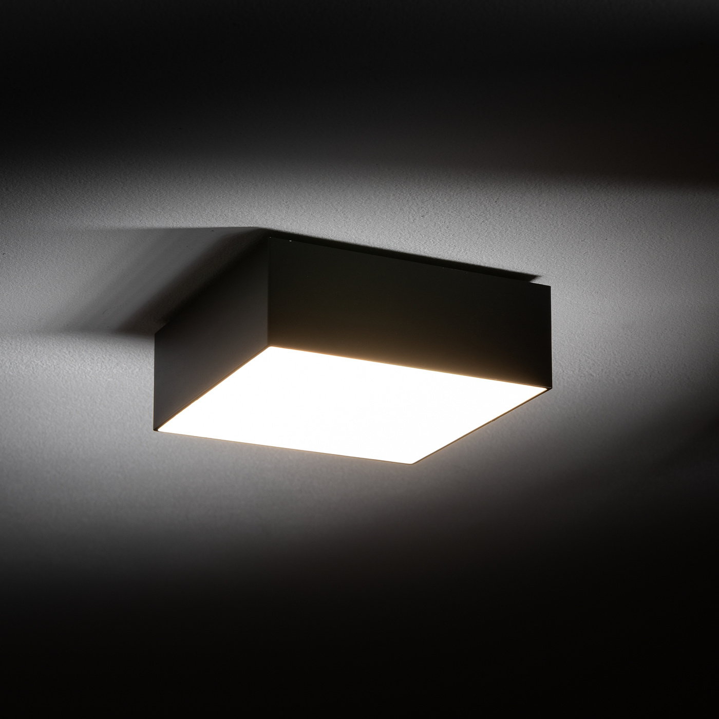 Plafon LID SQUARE LED 10433 15W 4000K Czarny oświetlenie