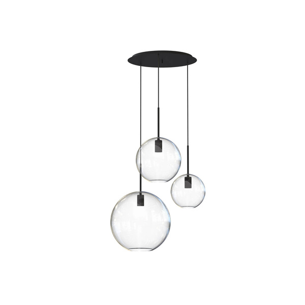 Lampa wisząca SPHERE III szer. 50cm 3xE27 | transparentny 7788