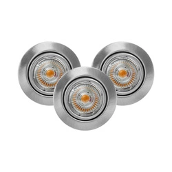 Ledsdream Round Lampa Sufitowa Incl.3xLED GU10 5W Satyna