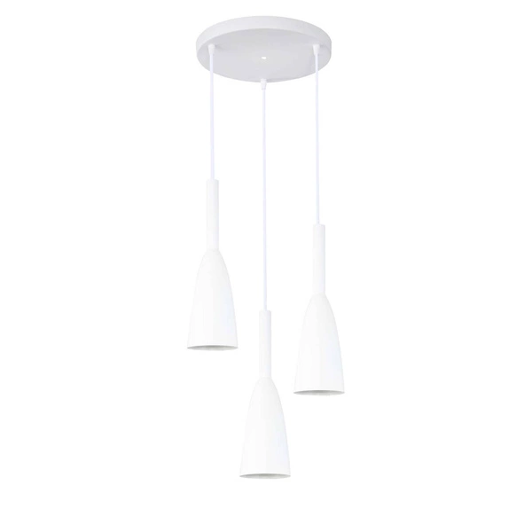 Lampa wisząca SOLIN, biała, 3x60W E27