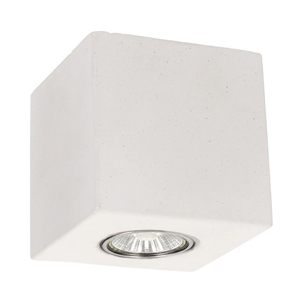 Concretedream Square Lampa Sufitowa Incl.1xLED GU10 5W Beton Biały 2576137