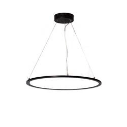 Lampa Biurowa Wisząca okragła Panel LED 36W Czarna Ramka Abruzzo Biuro 60cm