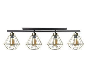 Lampa sufitowa 4xE27 FEBRIS BLACK/GOLD