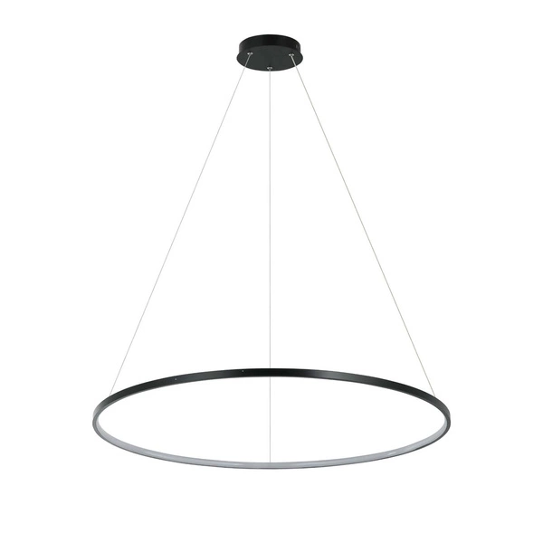 Lampa wisząca RING L 80cm 40W LED barwa zmienna CCT | czarny