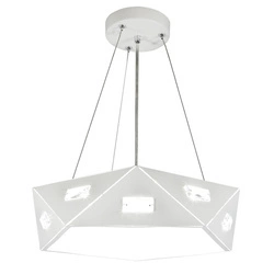 Nowoczesna lampa wisząca z kryształkami NEMEZIS 31-59147, 3x40W G9, biała