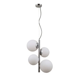 Designerska lampa do salonu RIGA wys. cal. 120cm 4xE27/E14 | chrom