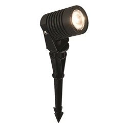 Słupek reflektorek zewnętrzny wbijany SPIKE LED czarny 18,5cm 9100