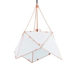 Lampa sufitowa ROMBUS MIEDŹ 38cm