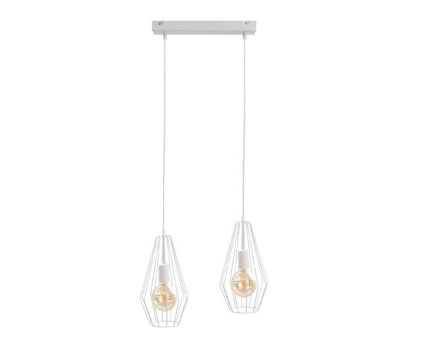 Lampa wisząca 2xE27 LEX WHITE