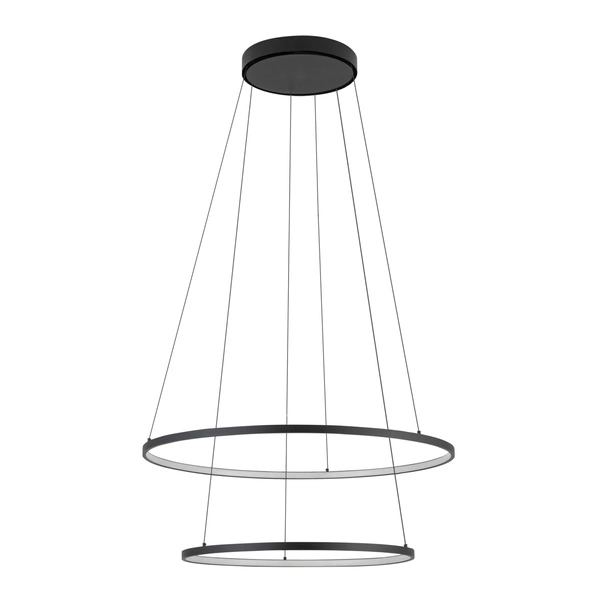 Lampa wisząca CIRCOLO LED szer. 60cm 35W barwa ciepła 3000K | czarny  10814