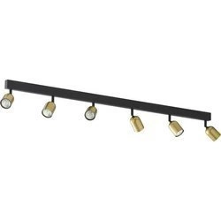 Lampa sufitowa TOP 1022 6xGU10 czarny/złoty 1022