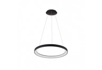 Lampa wisząca Italux Vico 58cm 48W LED barwa zmienna (CCT) | czarny