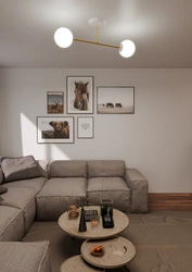 Lampa sufitowa Emibig MAGNUM 2 WH OPAL 1234/2