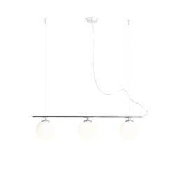 Lampa wisząca BERYL 3, 1006E_4, chrom/biały, 3x40W E14