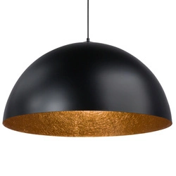 Lampa wisząca SFERA czarno - miedziana 90cm