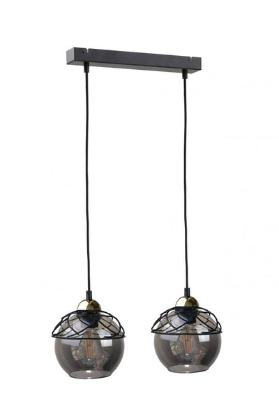 Lampa wisząca 2xE27 MERA BLACK/GOLD