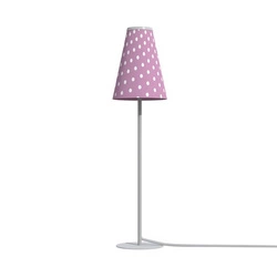 Lampa stojąca TRIFLE 44cm G9 | róźowy/biały 8080