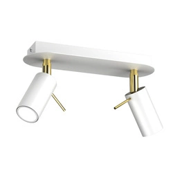 Lampa sufitowa PRESTON GOLD/WHITE 2x mini GU10