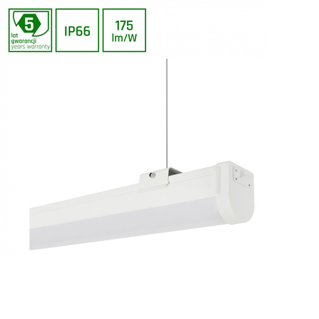 LIMEA SLIM 2 HERMETYK 36W NW 230V 120st IP66 IK08 1700x65x67mm BIAŁY 5 lat gw.  bez kabla