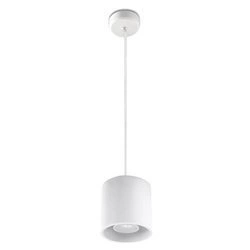 Lampa wisząca Sollux ORBIS 1 aluminium biały 12W LED, SL.0053