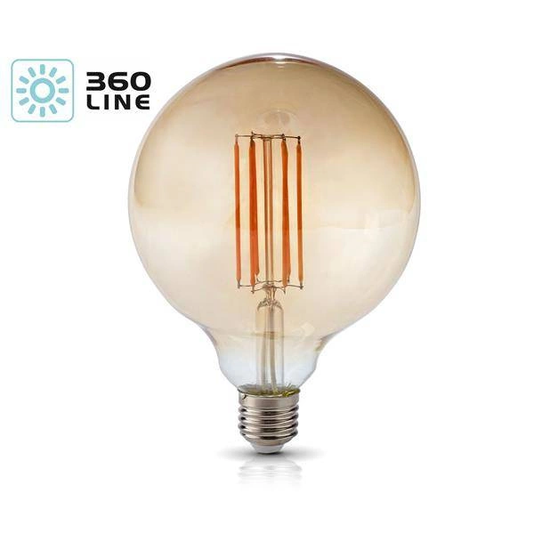 Żarówka FILAMENT LED E27 7W ciepła 2700K kula GLOBE G125