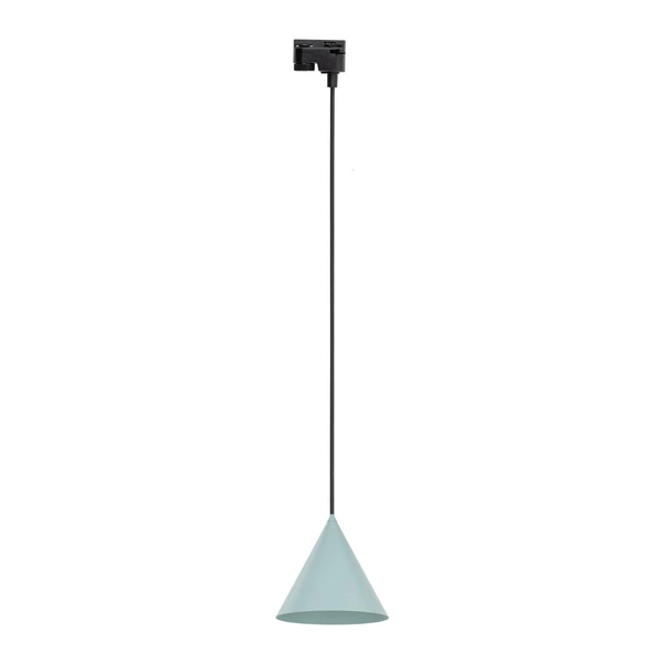 Lampa wisząca do szyny 1F TRACER CONO MINT E27 dług.158cm szer.19cm | Miętowy 10655