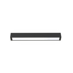 Lampa sufitowa STRAIGHT LED 62cm T8 barwa ciepła 3000K | czarny