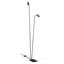 Lampa podłogowa podwójna MONO 120cm 2xGU10 | mosiężny 7712