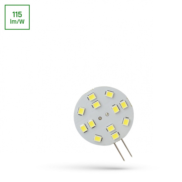 LED G4 12V 2W 12 LED CW 30MM SPECTRUM