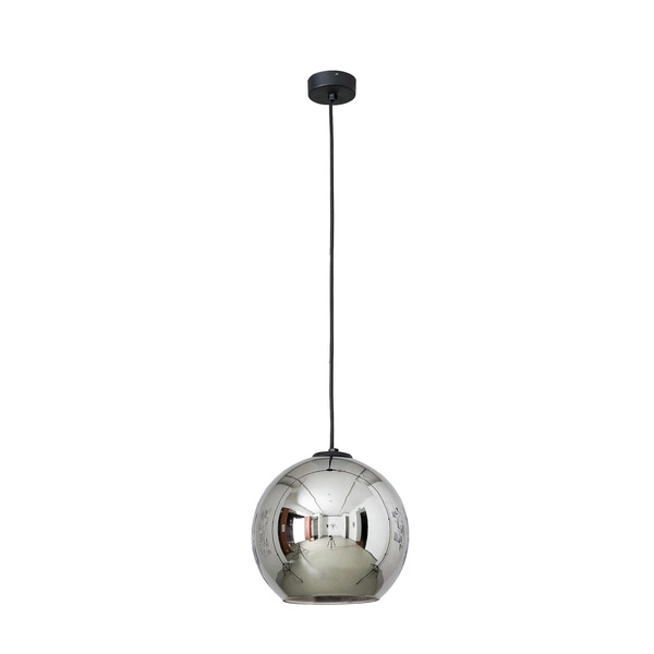 Lampa wisząca zwis kula POLARIS I chrom śr. 25cm 9056