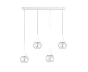 Lampa wisząca 4xE27 LACRIMA CLEAR WHITE