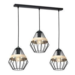 Lampa wisząca INDUSTRIALNA CLIFF BLACK 3xE27 MLP5525