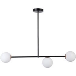 Lampa sufitowa, szklane kule GAMA 3 czarny 33190