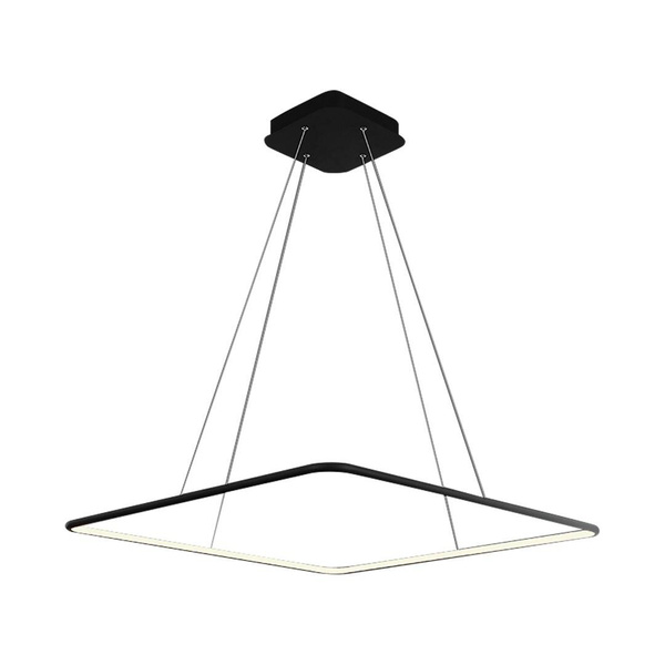 Lampa wisząca kwadratowa NIX BLACK LED 40cm ciepła 3000K