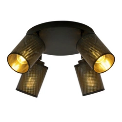 Lampa sufitowa Emibig BRONX 4 PREMIUM Czarny 1152/4PREM