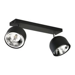 ALTEA BLACK LAMPA SUFITOWA 2 PŁ + ŻARÓWKI