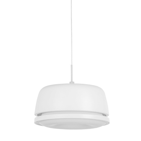 Lampa wisząca Miranda śr. 20cm 25,2W LED barwa ciepła 3000K | biały