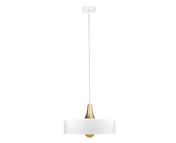 Lampa wisząca 1xE27 EOS WHITE/GOLD