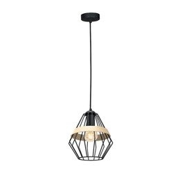 Lampa wisząca INDUSTRIALNA CLIFF BLACK 1xE27 MLP5524