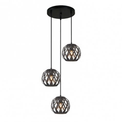 Lampa wisząca Hilo śr. 44cm 3xE27 | czarny