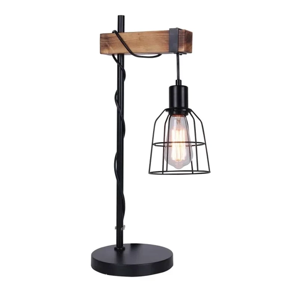 Lampka biurkowa LOFT Ponte 55cm E27 | czarny