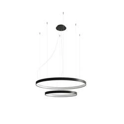 Nowoczesna lampa wisząca RIO 2, czarna, 80W LED, barwa neutralna 4000K, TH.212