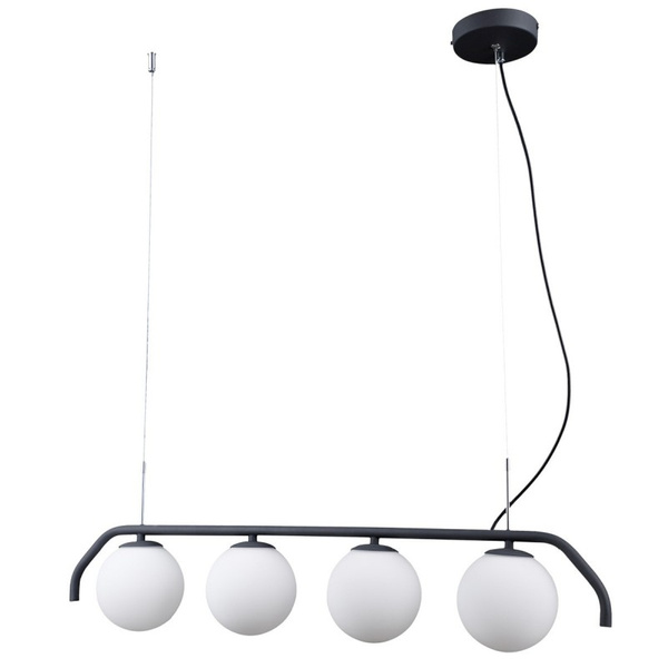 Lampa wisząca CARIMI dł. 90cm 4xG9 | czarny