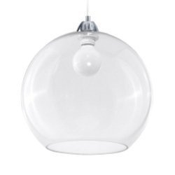 Nowoczesna lampa wisząca KEN V 150 transparentny śr. 30cm