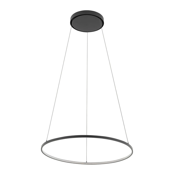 Lampa wisząca CIRCOLO LED szer. 60cm 21W barwa ciepła 3000K | czarny 10812