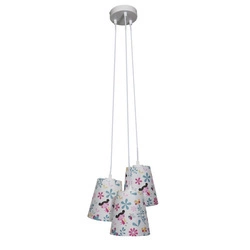 Lampa wisząca dziecięca GIRL 33-62949, kolorowa, 3x40W E27