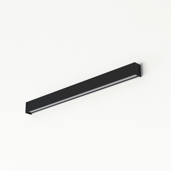 Kinkiet STRAIGHT WALL LED BLACK M 92cm T8 16W ciepła 3000K | czarny 7594