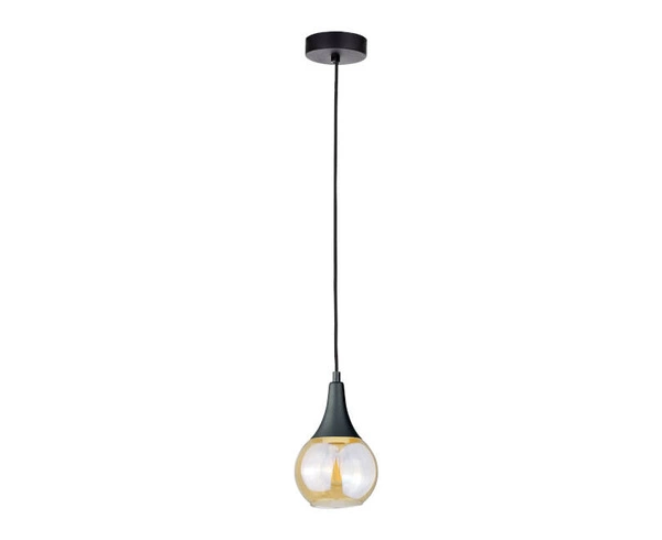 Lampa wisząca 1xE27 LACRIMA HONEY BLACK