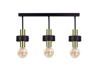 Lampa sufitowa 3xE27 UNICA BLACK/GOLD