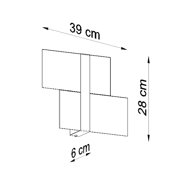 Nowoczesny Kinkiet MASSIMO biały SL.1044